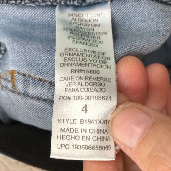 Democracy Womens Jeans Size 4 "Ab" Technology Skinny Ankle Blue Denim Casual - Picture 10 of 14